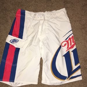 miller lite swim trunks